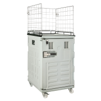 Cargo 370 mit Rädern und Gitterklappbox